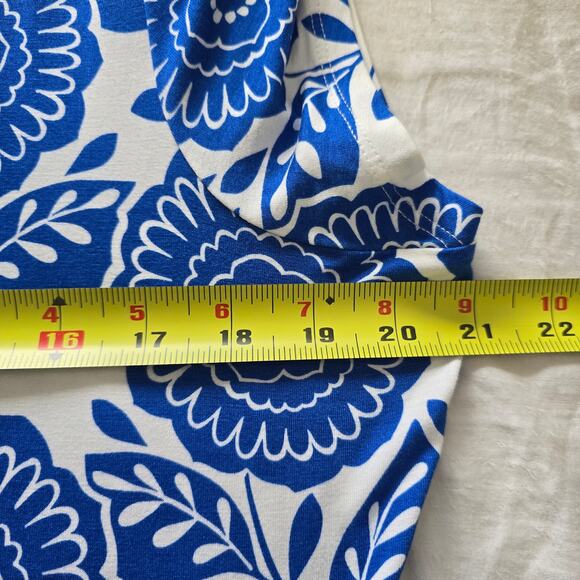 *NWT Boden Melanie Jersey Midi Maxi Dress Bue Dahllia 16/18R Floral Plus Size - Picture 9 of 10